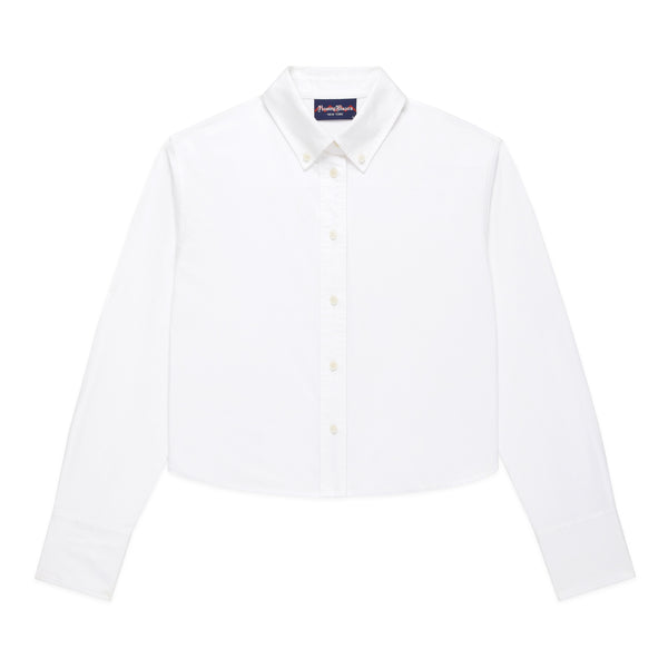rowing blazers Women's Cropped Oxford Shirt White