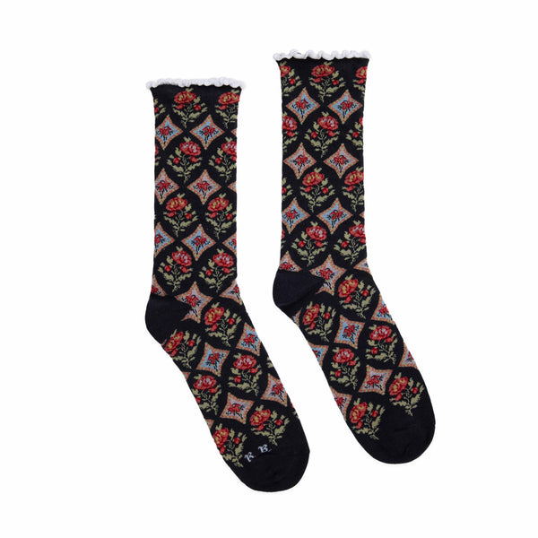 rowing blazers Women's Floral Socks Fall Floral