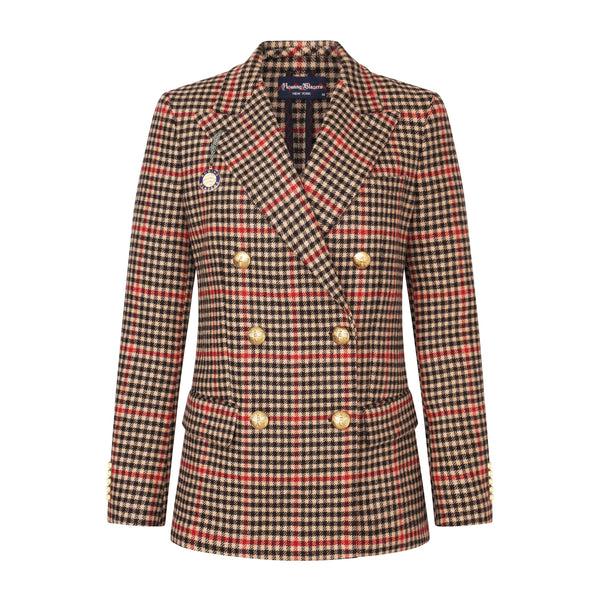rowing blazers Women's Gun Check Wool Jacket