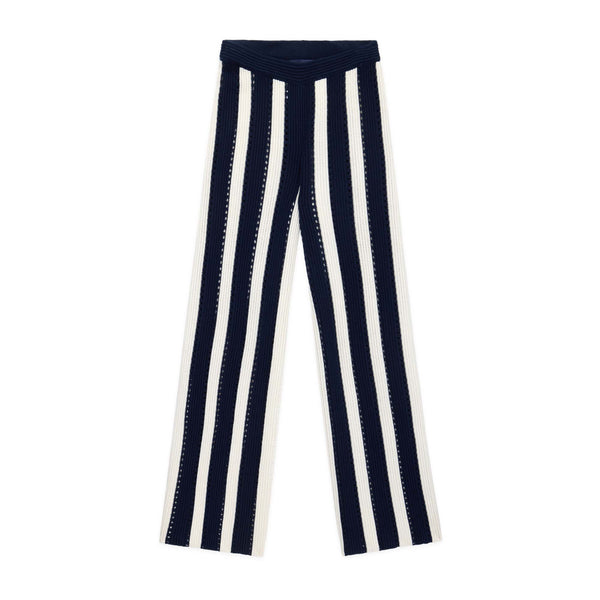 rowing blazers Women's Knit Stripe Pants Navy