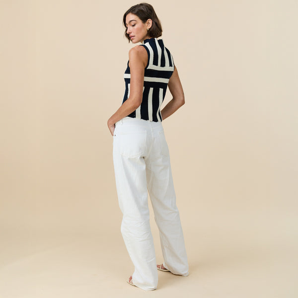 Rowing Blazers Women's Knit Stripe Tank Navy