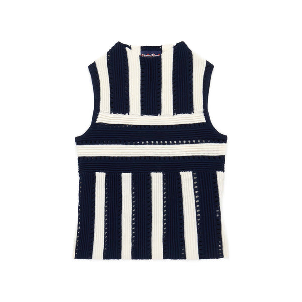 rowing blazers Women's Knit Stripe Tank Navy