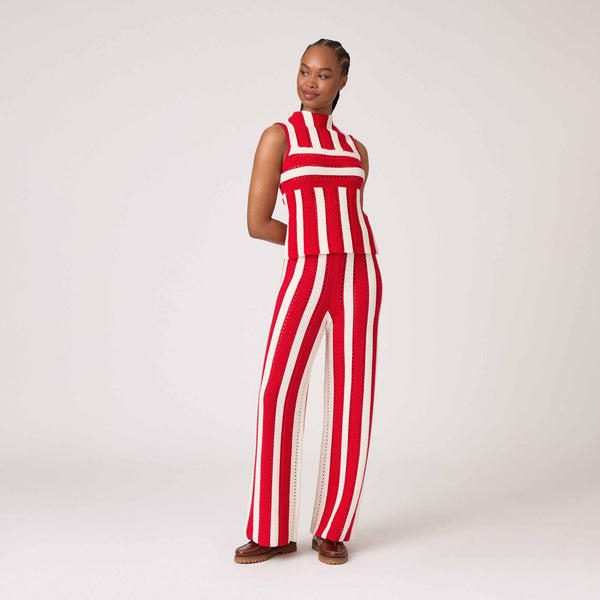 Rowing Blazers Women's Knit Stripe Tank Red