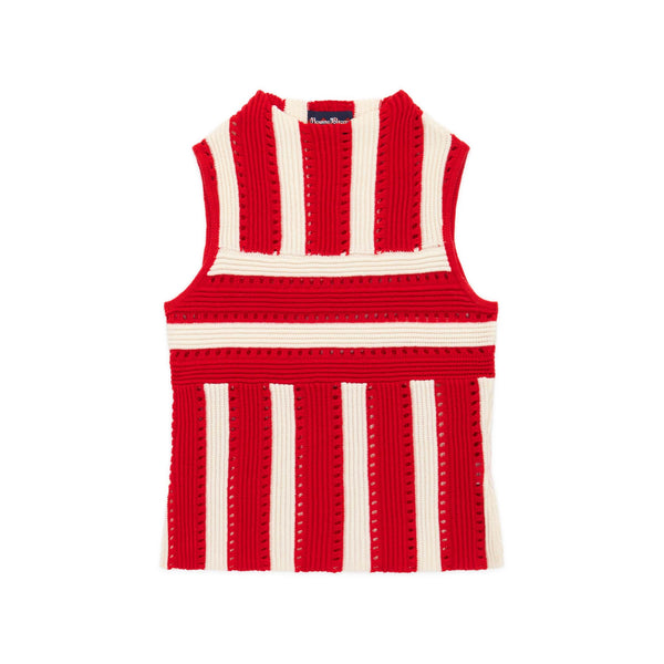 rowing blazers Women's Knit Stripe Tank Red