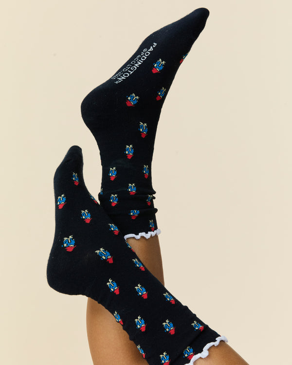 Rowing Blazers Women's Paddington Socks Navy