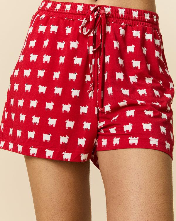 Rowing Blazers Women's Sheep Pajama Set Diana Red