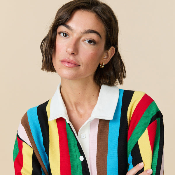 Rowing Blazers Women's Stripe Rugby Dress Croquet