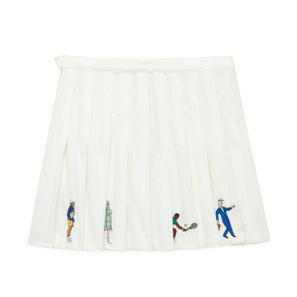 Rowing Blazers Women's Terry Pleated Skirt White