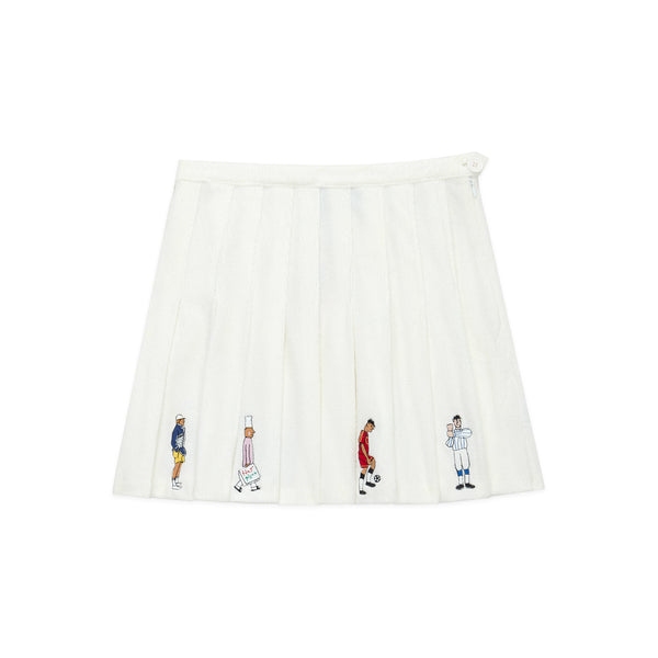 rowing blazers Women's Terry Pleated Skirt White