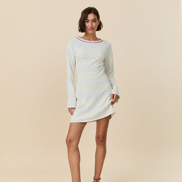 Rowing Blazers Women's Tonal Striped Dress White