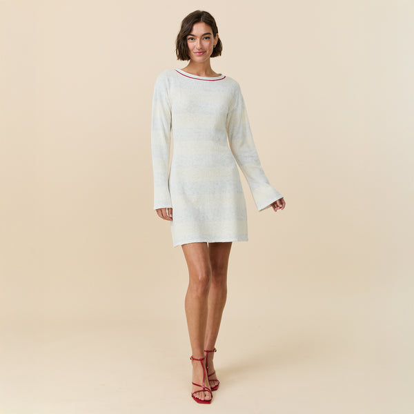 Rowing Blazers Women's Tonal Striped Dress White