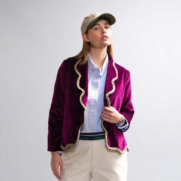 Rowing Blazers Women's Velvet Hill Blazer Purple