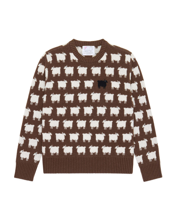 Rowing Blazers Women's Wool Sheep Sweater Brown