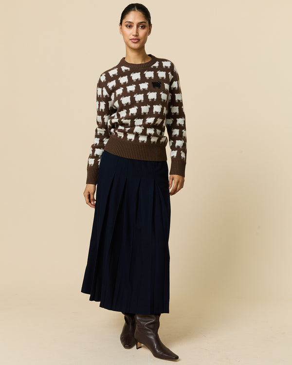 Rowing Blazers Women's Wool Sheep Sweater Brown