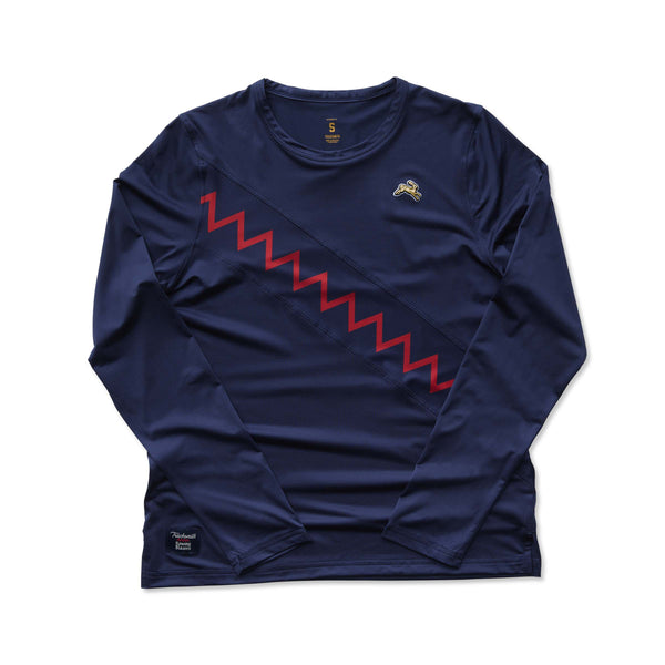 rowing blazers Tracksmith Women's Long Sleeve Navy/Red