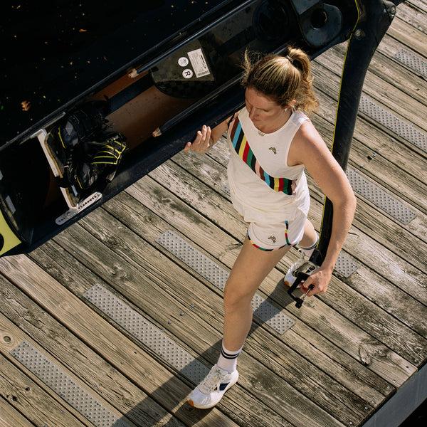 Rowing Blazers Tracksmith Women's Singlet Ivory/Multi