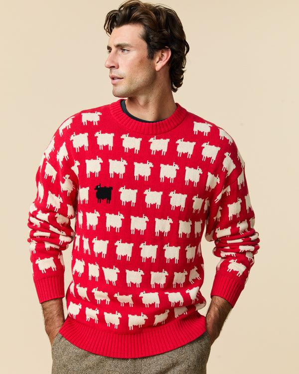 rowing blazers Warm & Wonderful Men's "Diana Edition" Cotton Sheep Sweater