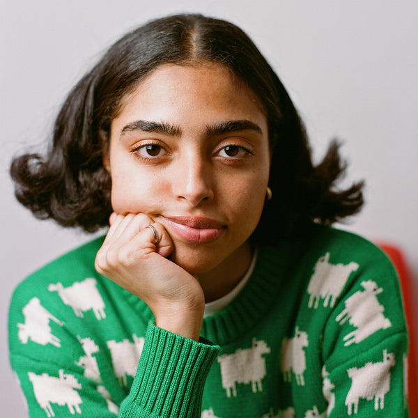 Rowing Blazers Warm & Wonderful Women's Fitted "Diana Edition" Cotton Sheep Sweater