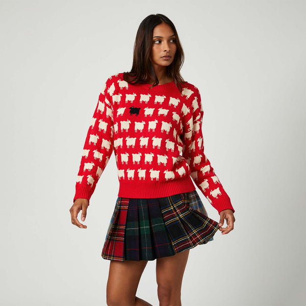 Rowing Blazers Warm & Wonderful Women's Fitted "Diana Edition" Cotton Sheep Sweater