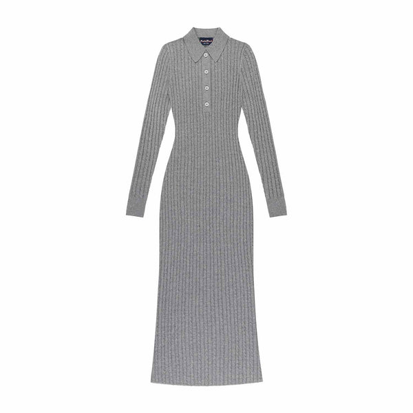 rowing blazers Women's Cable Cardigan Dress Heather Gray