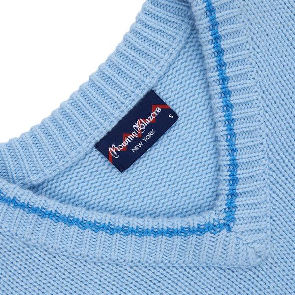 Rowing Blazers Women's Cashmere Callie V Neck Sweater Sky Blue