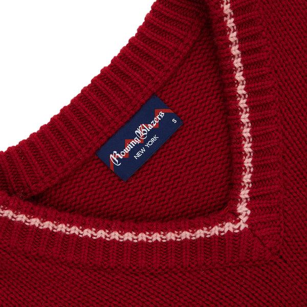 Rowing Blazers Women's Cashmere Callie V Neck Sweater Wine