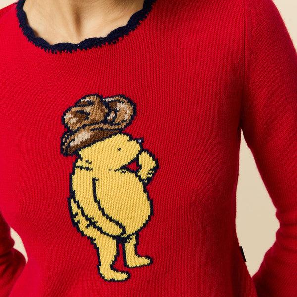 Rowing Blazers Women's Cashmere First Rodeo Pooh Sweater Red