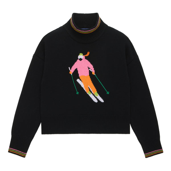 rowing blazers Women's Cashmere Skier Sweater Ski Queen