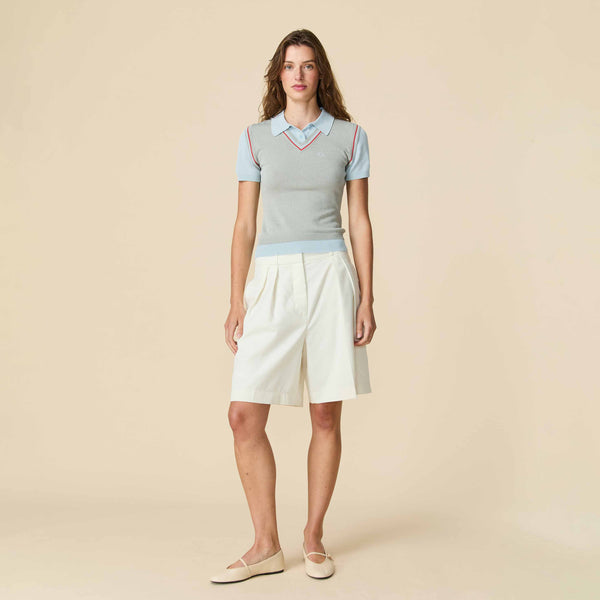 Rowing Blazers Women's Contrast Knit Layered Polo Blue