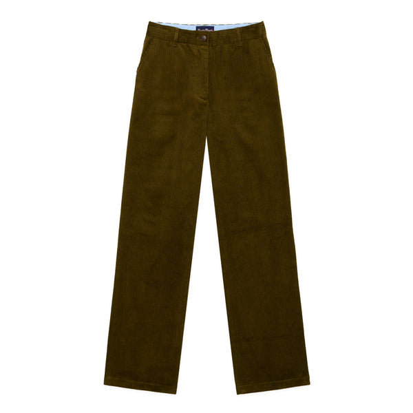rowing blazers Women's Corduroy Straight Leg Pant Hunter Green