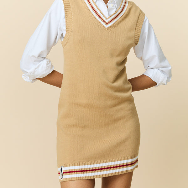 Rowing Blazers Women's Cotton Blend Cable Dress Camel