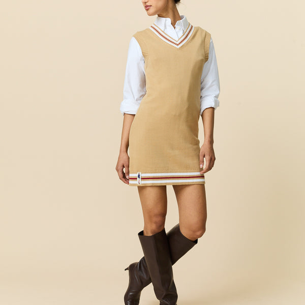 Rowing Blazers Women's Cotton Blend Cable Dress Camel