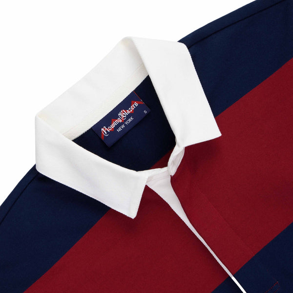 Rowing Blazers Women's Cotton Stripe Rugby Dress Navy Burgundy