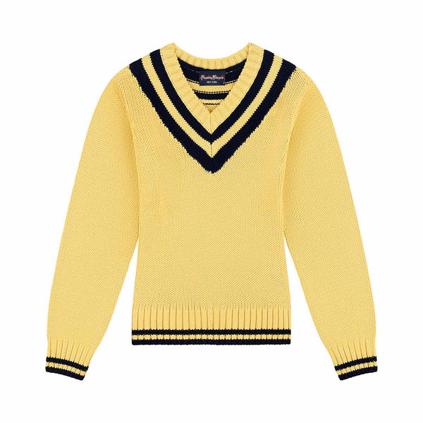 rowing blazers Women's Cotton University V-Neck Sweater