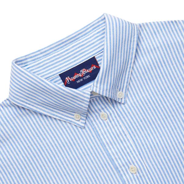 Rowing Blazers Women's Cropped Oxford Shirt Light Blue Stripe