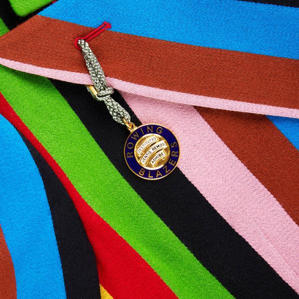 Rowing Blazers Women's Croquet Stripe Double-Breasted Diana Blazer