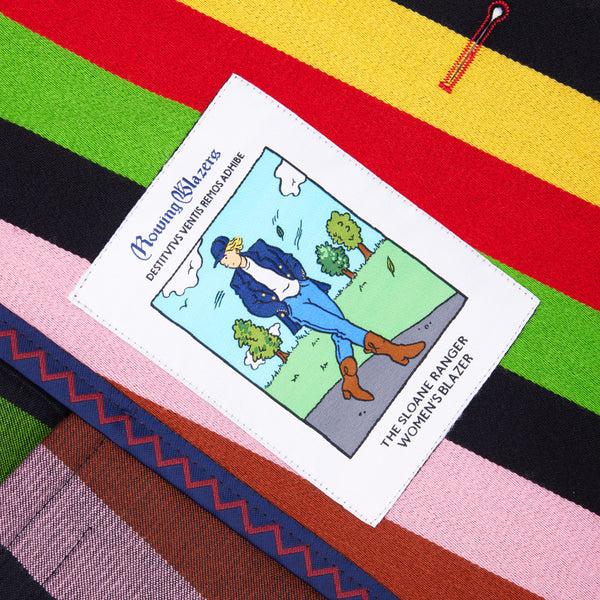 Rowing Blazers Women's Croquet Stripe Double-Breasted Diana Blazer