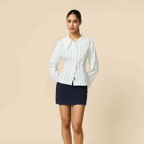 Rowing Blazers Women's Garment Dyed Canvas Mini Skirt Navy