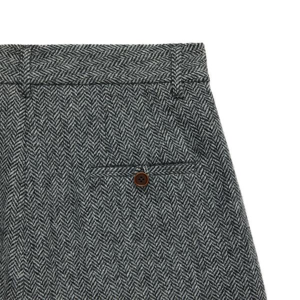 Rowing Blazers Women's Herringbone Pleated Pant Charcoal