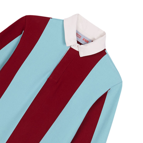 Rowing Blazers Women's La Veste Striped Rugby Blue And Burgundy