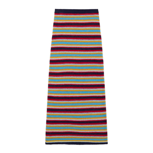 rowing blazers Women's Mohair Stripe Maxi Skirt Blue Red