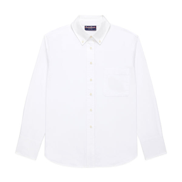 rowing blazers Women's Oversized Oxford Shirt White
