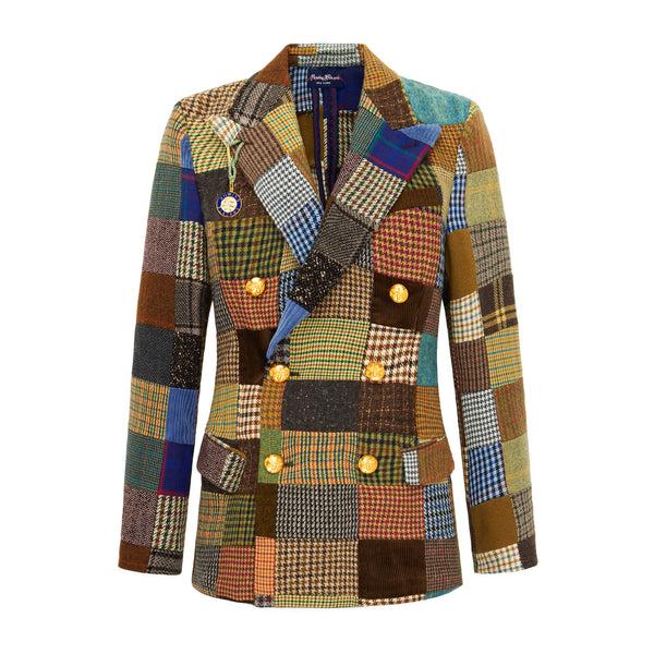rowing blazers Women's Patchwork Tweed Diana Jacket