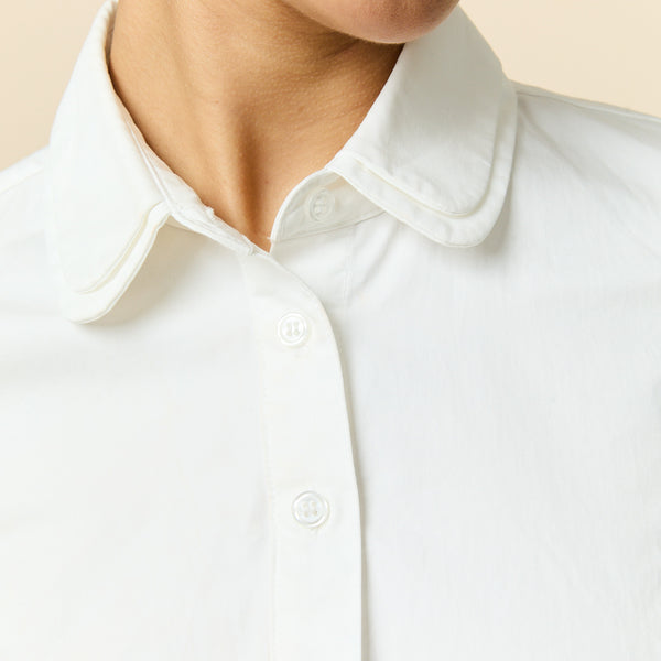 Rowing Blazers Women's Short Sleeve Collar Button Down White