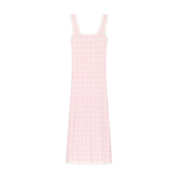 rowing blazers Women's Tank Knit Dress Pink Gingham