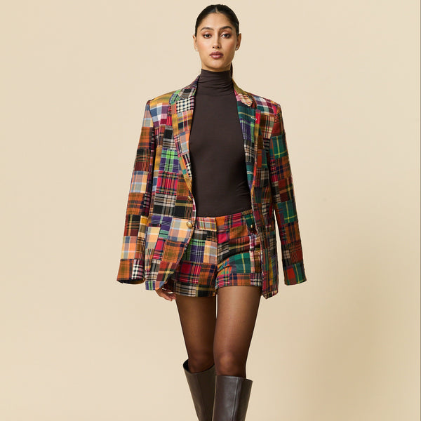 Rowing Blazers Women's Twill Patchwork Shorts University Patchwork