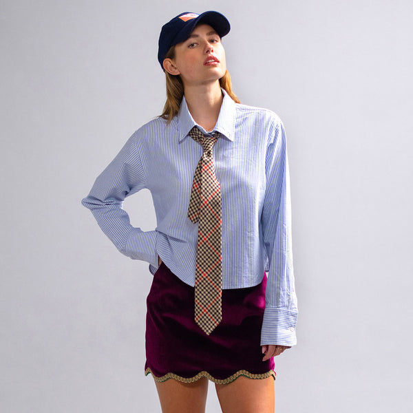 Rowing Blazers Women's Velvet Kilda Mini Skirt Purple