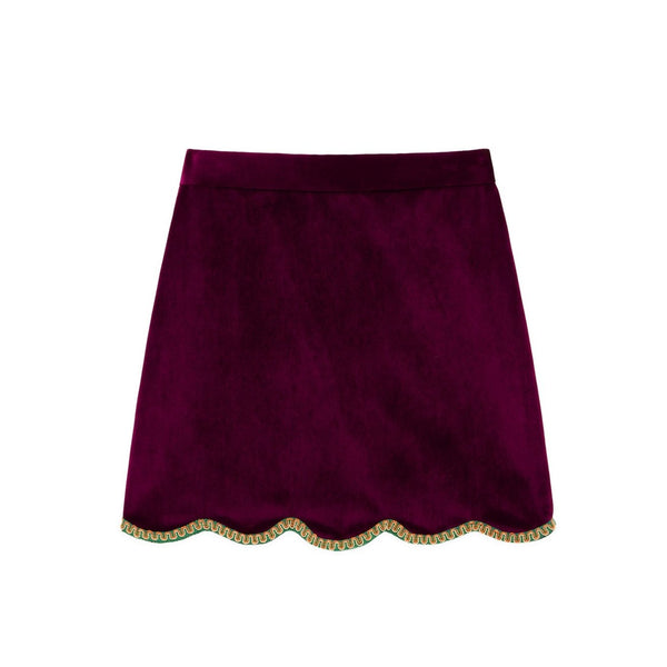 rowing blazers Women's Velvet Kilda Mini Skirt Purple