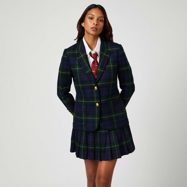 Rowing Blazers Women's Wool Pleated Mini Skirt Gordon Modern