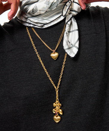 roxanne assoulin The Mini Florentine Heart Pendant